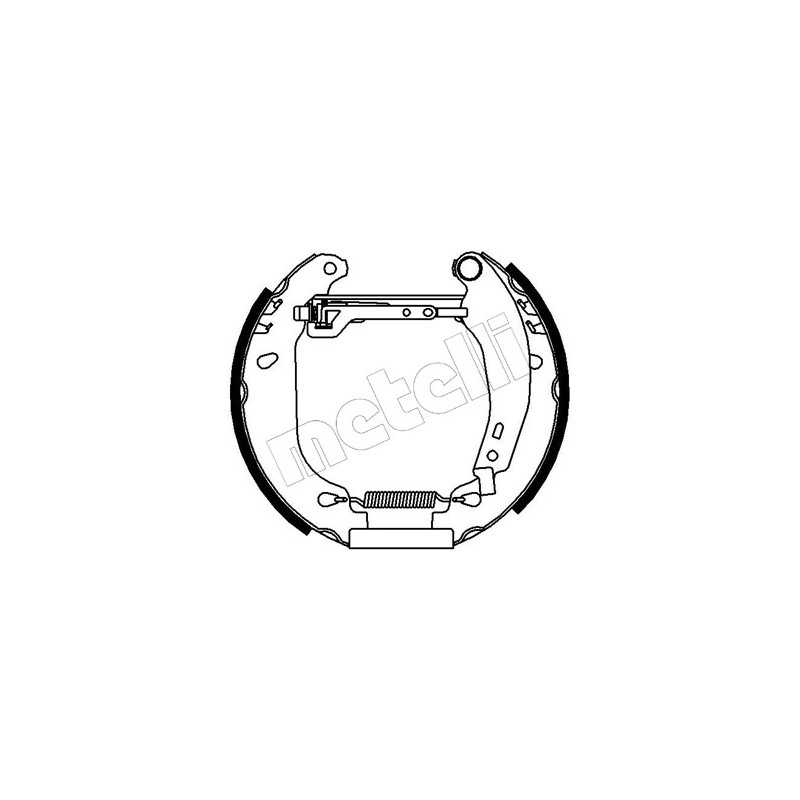 Jeu de mâchoires de frein METELLI