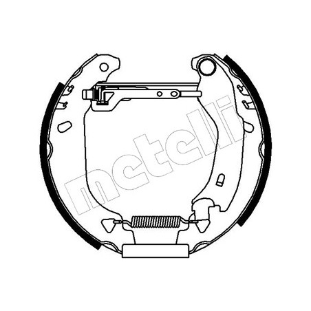 Jeu de mâchoires de frein METELLI