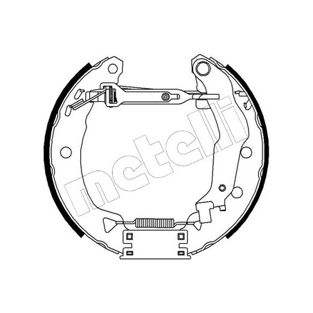 Jeu de mâchoires de frein METELLI