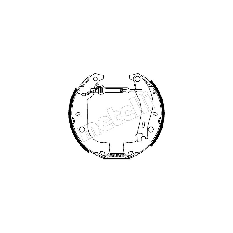 Jeu de mâchoires de frein METELLI