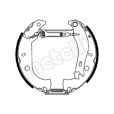 Jeu de mâchoires de frein METELLI