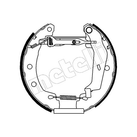 Jeu de mâchoires de frein METELLI
