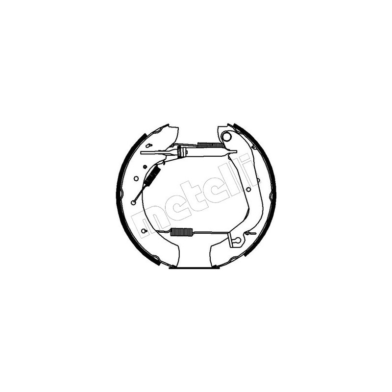 Jeu de mâchoires de frein METELLI