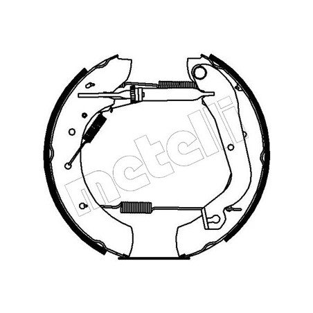 Jeu de mâchoires de frein METELLI