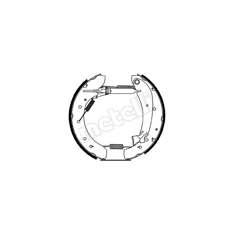 Jeu de mâchoires de frein METELLI