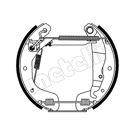 Jeu de mâchoires de frein METELLI