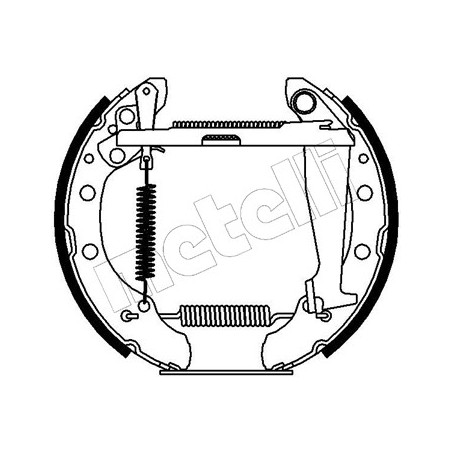 Jeu de mâchoires de frein METELLI