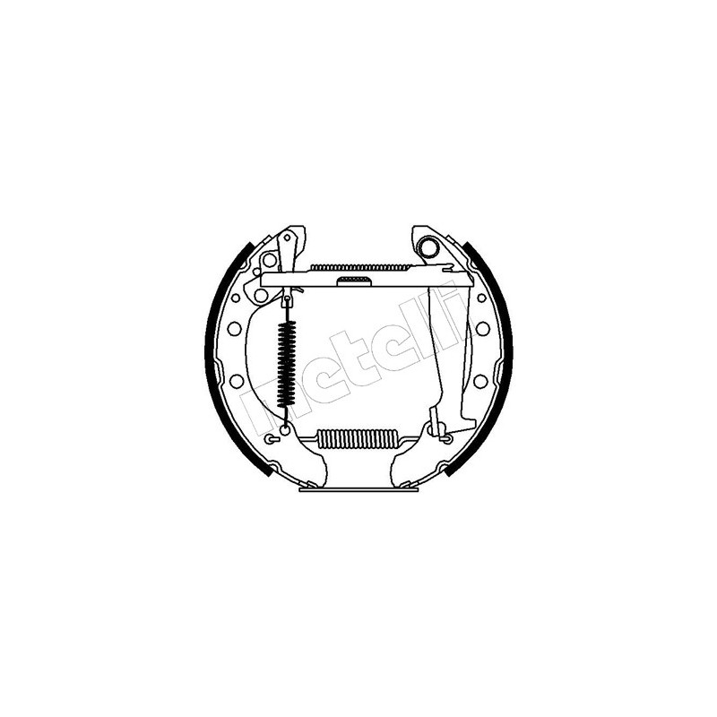 Jeu de mâchoires de frein METELLI