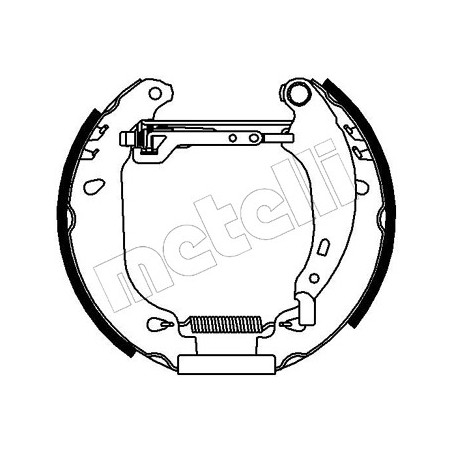 Jeu de mâchoires de frein METELLI