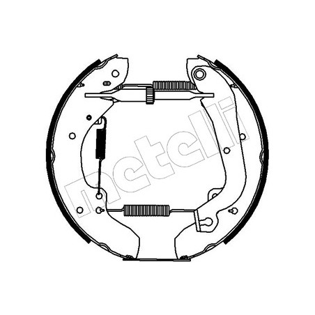 Jeu de mâchoires de frein METELLI