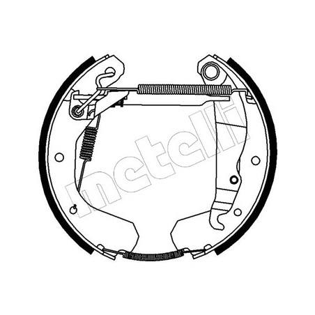 Jeu de mâchoires de frein METELLI