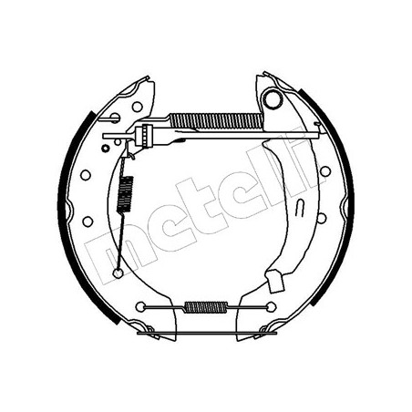 Jeu de mâchoires de frein METELLI