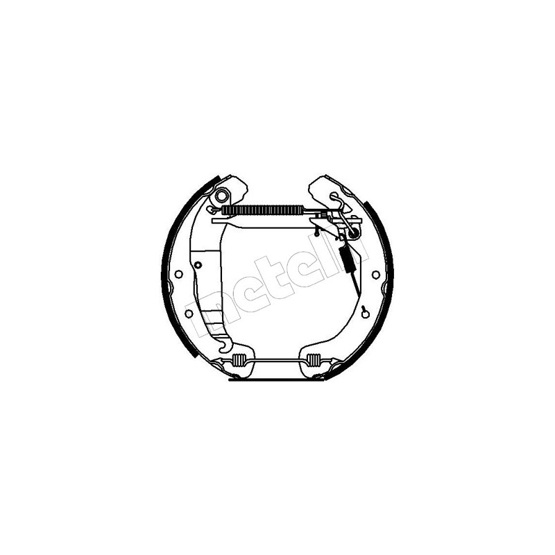 Jeu de mâchoires de frein METELLI