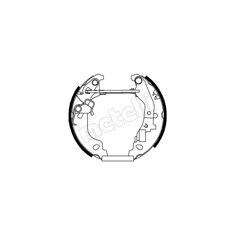 Jeu de mâchoires de frein METELLI