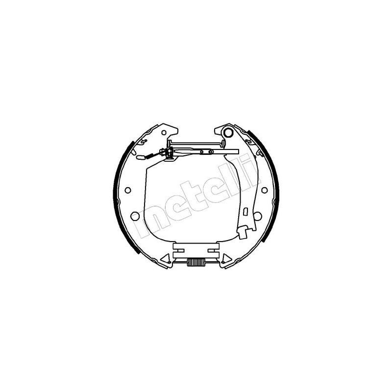 Jeu de mâchoires de frein METELLI