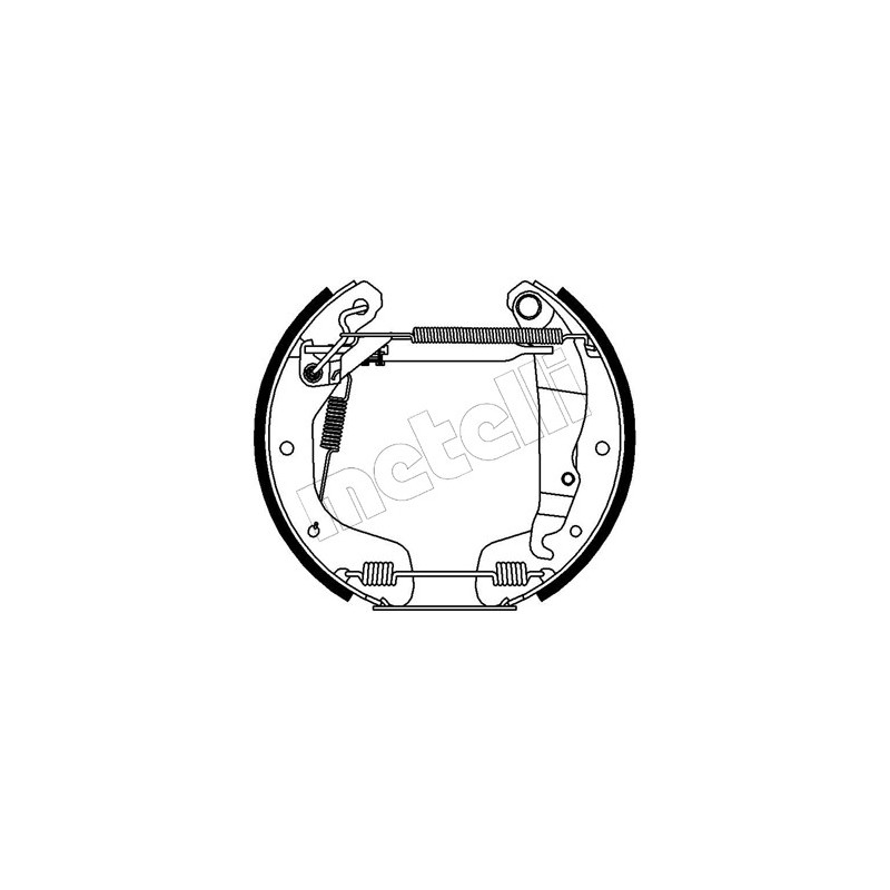 Jeu de mâchoires de frein METELLI