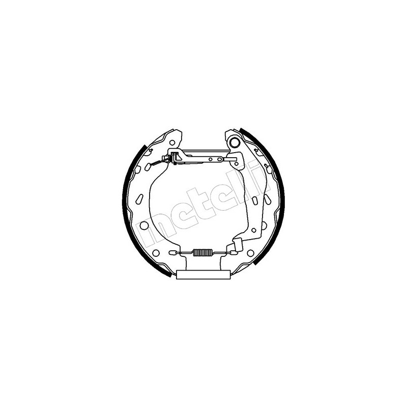 Jeu de mâchoires de frein METELLI