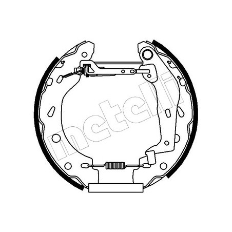 Jeu de mâchoires de frein METELLI