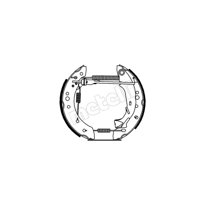 Jeu de mâchoires de frein METELLI