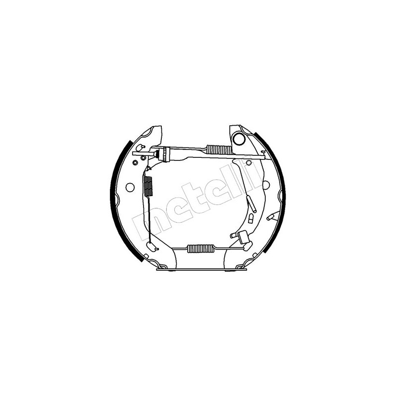 Jeu de mâchoires de frein METELLI