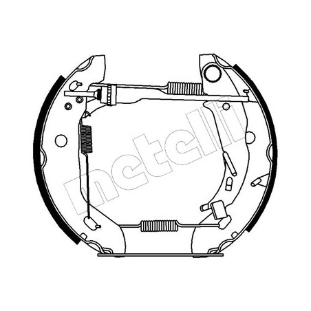 Jeu de mâchoires de frein METELLI