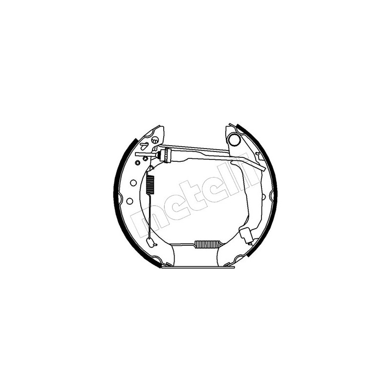 Jeu de mâchoires de frein METELLI