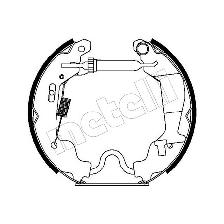 Jeu de mâchoires de frein METELLI