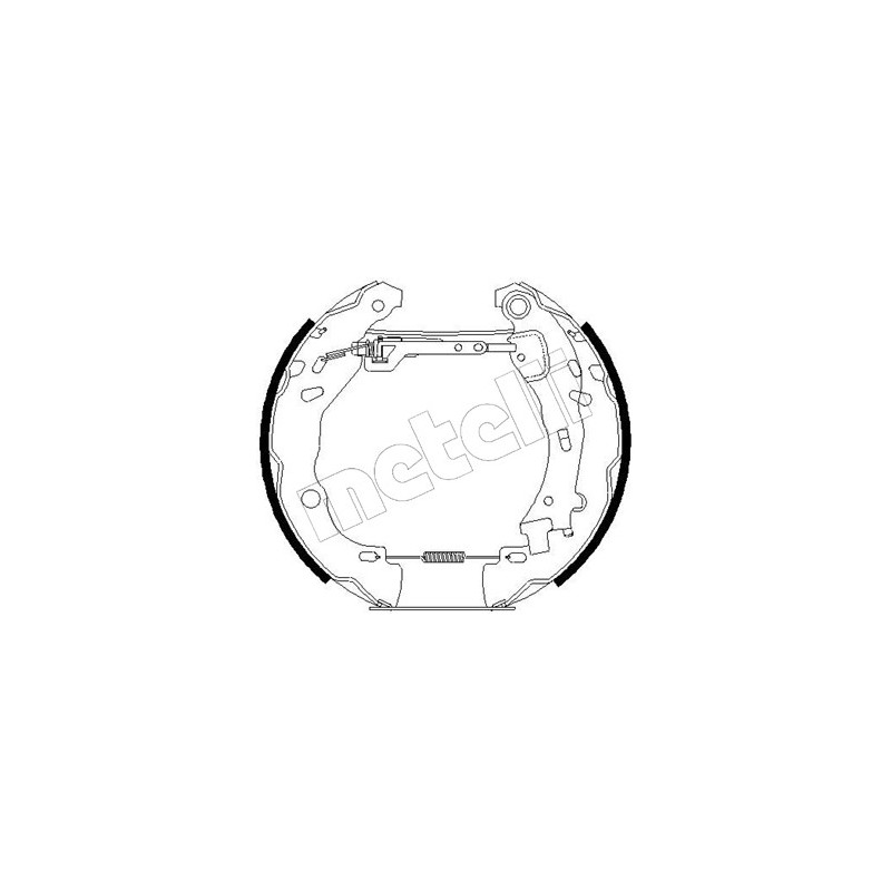 Jeu de mâchoires de frein METELLI