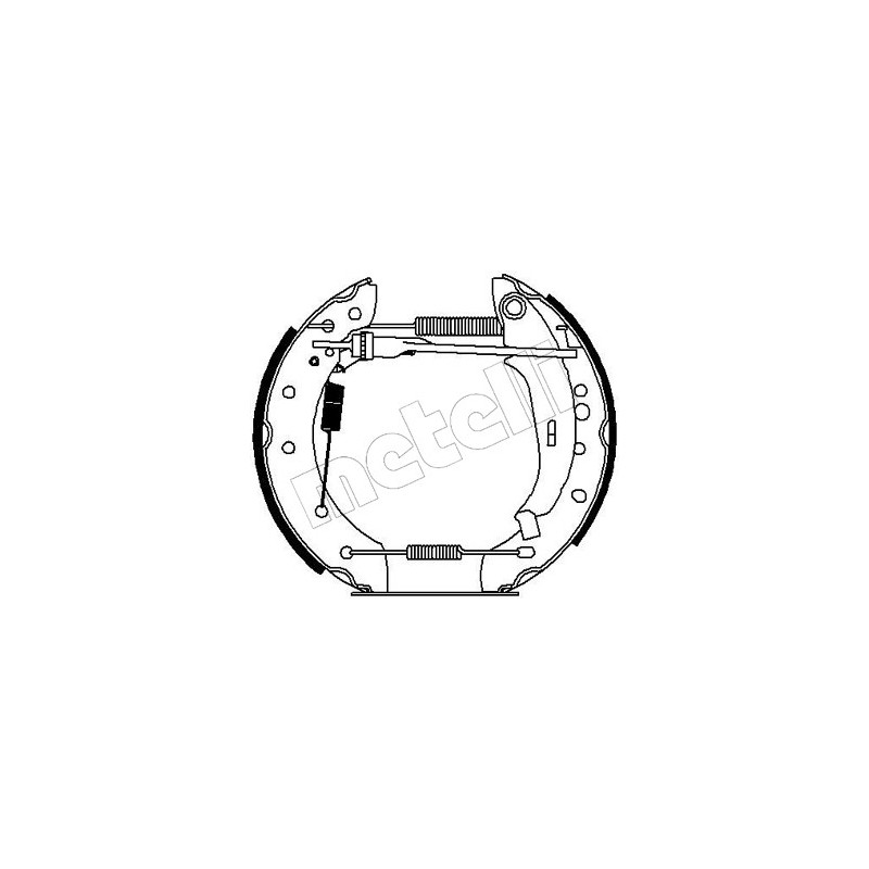 Jeu de mâchoires de frein METELLI