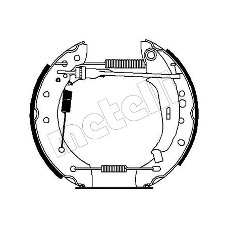 Jeu de mâchoires de frein METELLI
