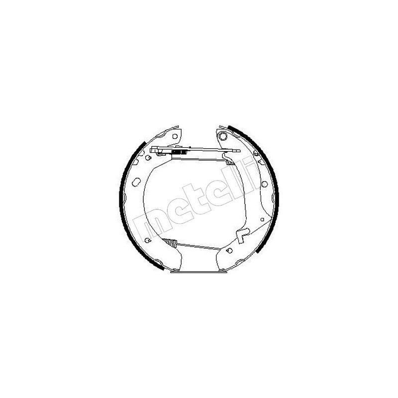 Jeu de mâchoires de frein METELLI