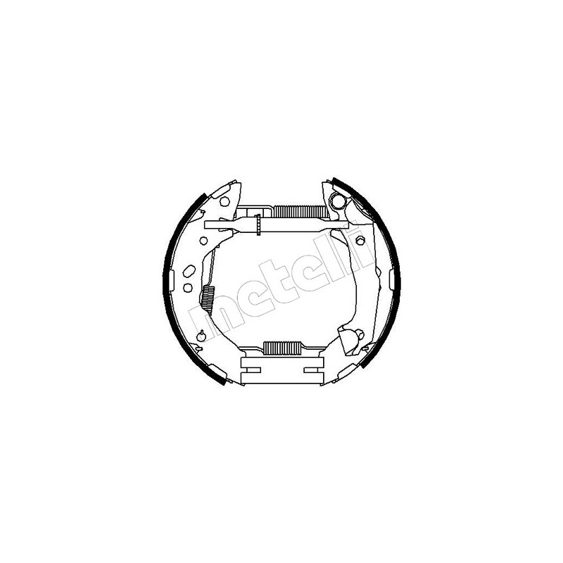 Jeu de mâchoires de frein METELLI