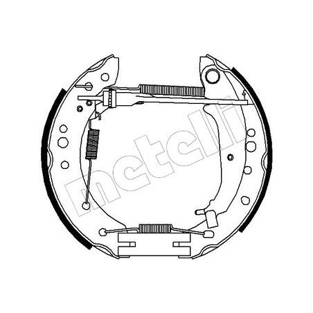 Jeu de mâchoires de frein METELLI