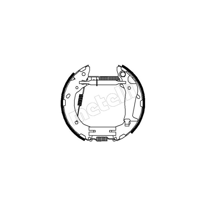 Jeu de mâchoires de frein METELLI