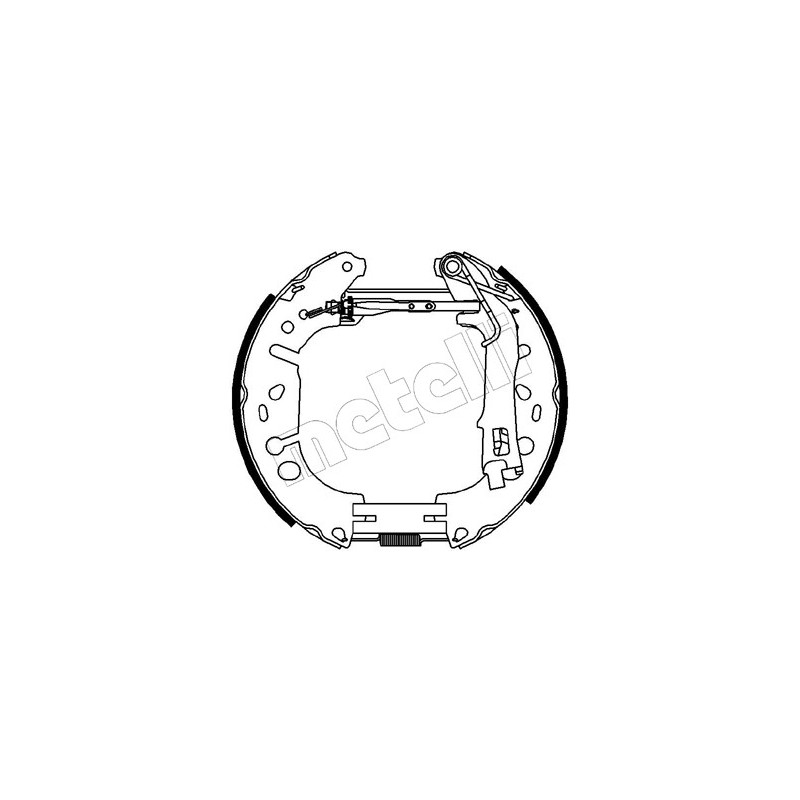 Jeu de mâchoires de frein METELLI