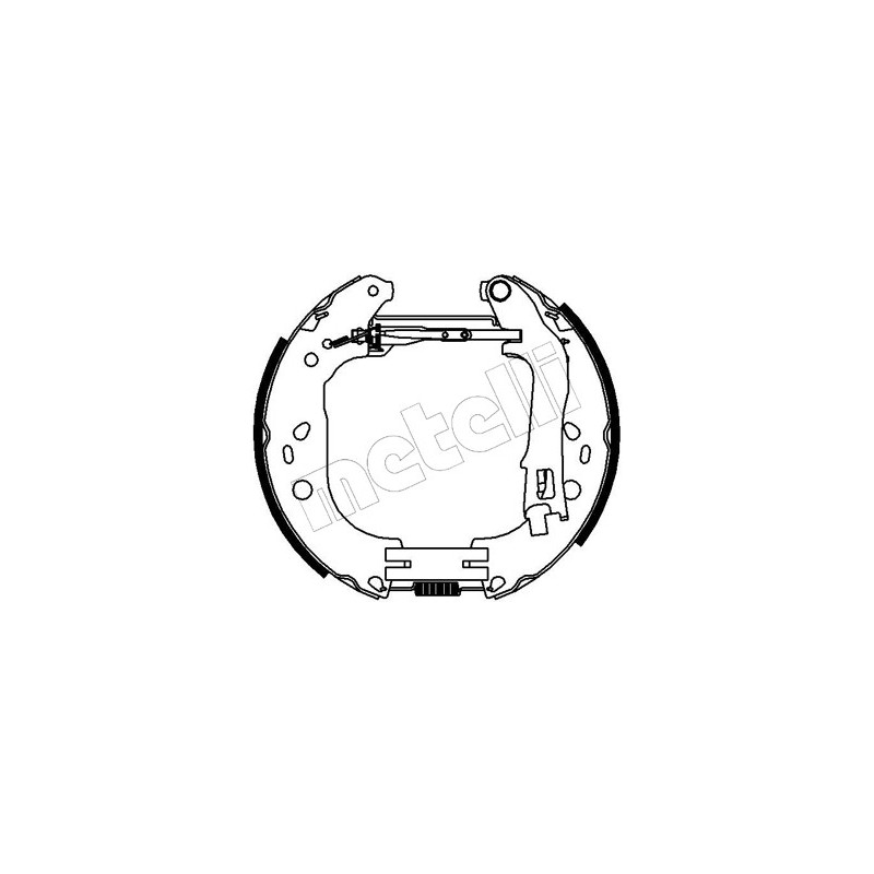 Jeu de mâchoires de frein METELLI