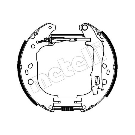Jeu de mâchoires de frein METELLI