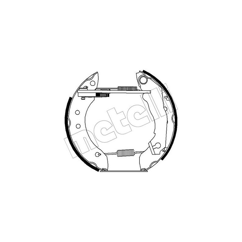 Jeu de mâchoires de frein METELLI