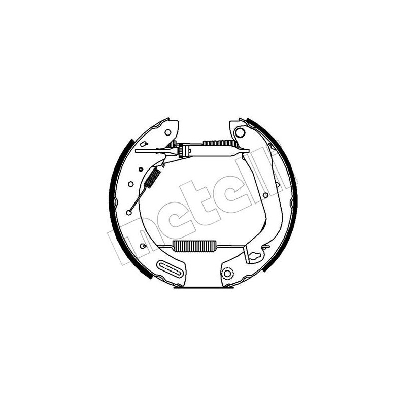 Jeu de mâchoires de frein METELLI