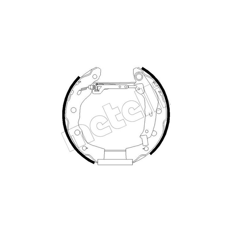 Jeu de mâchoires de frein METELLI