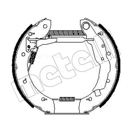 Jeu de mâchoires de frein METELLI