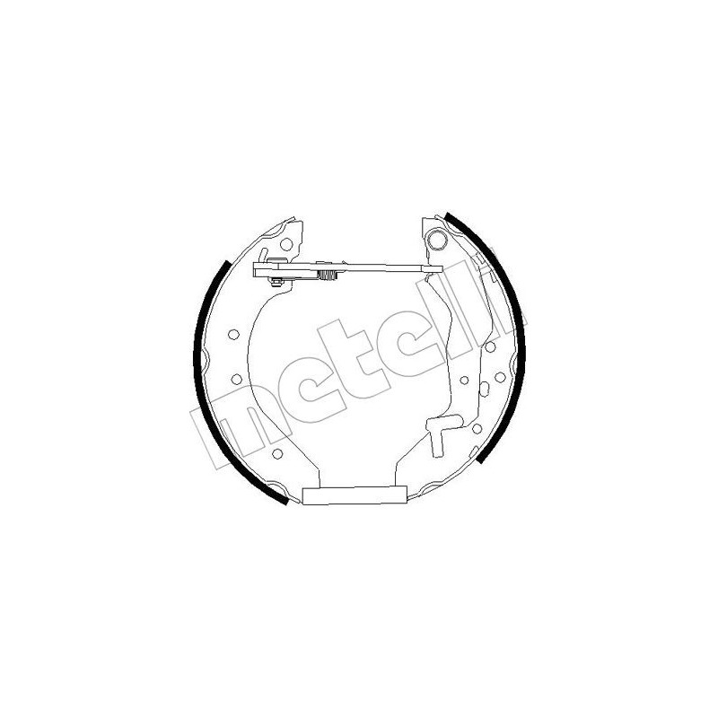 Jeu de mâchoires de frein METELLI