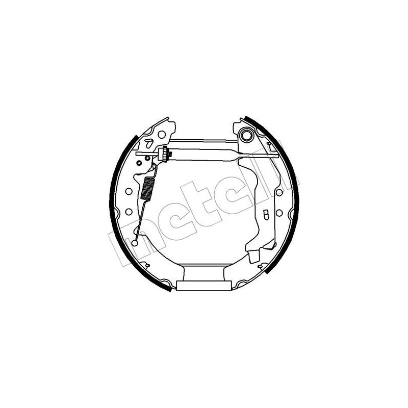 Jeu de mâchoires de frein METELLI