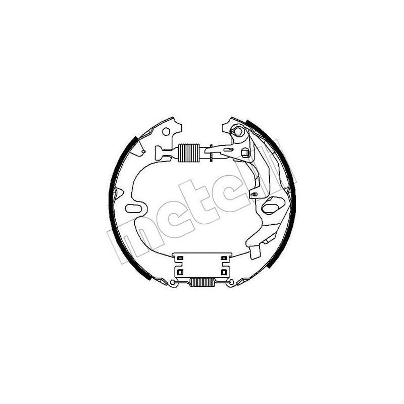 Jeu de mâchoires de frein METELLI