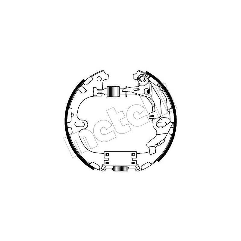 Jeu de mâchoires de frein METELLI