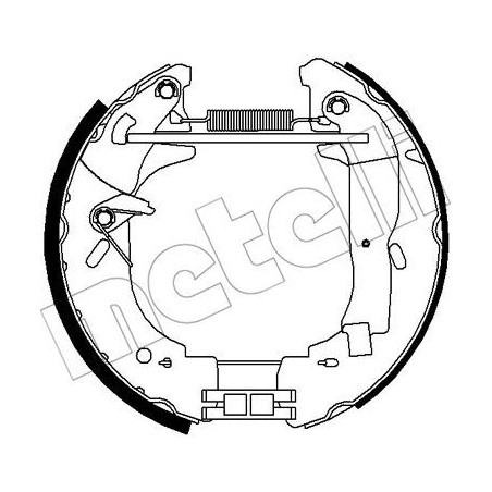 Jeu de mâchoires de frein METELLI