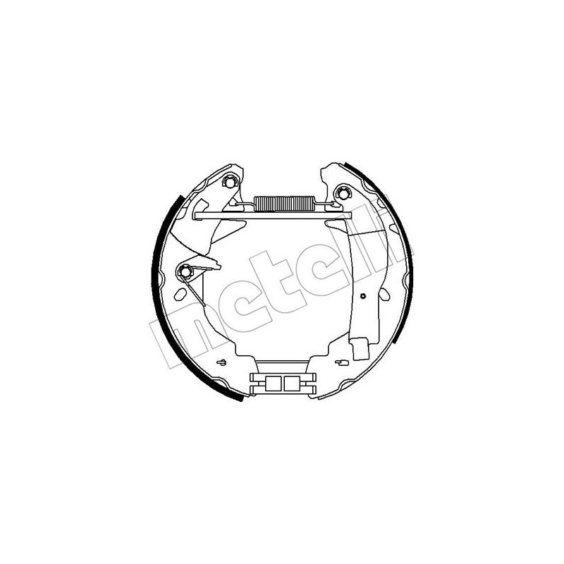 Jeu de mâchoires de frein METELLI