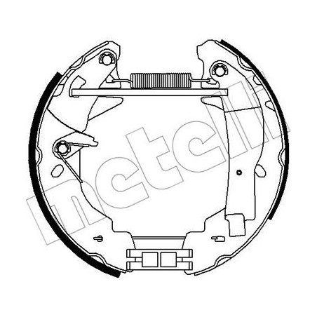Jeu de mâchoires de frein METELLI