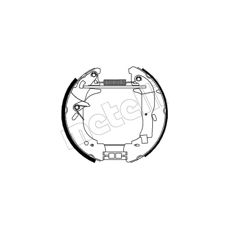 Jeu de mâchoires de frein METELLI