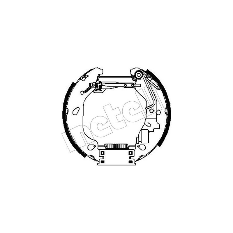 Jeu de mâchoires de frein METELLI